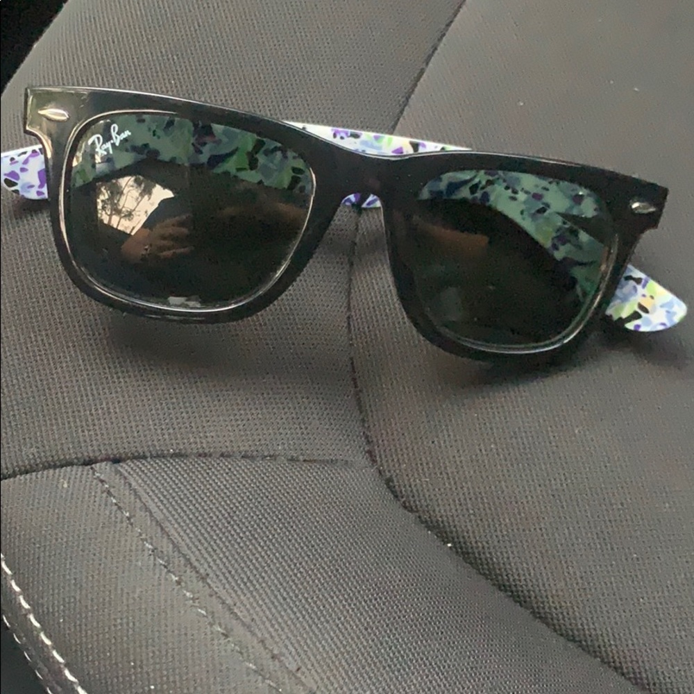 Ray-Ban sun glasses.